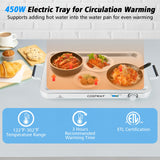 2 in 1 Electric Buffet Server, Warming Tray with Temperature Control