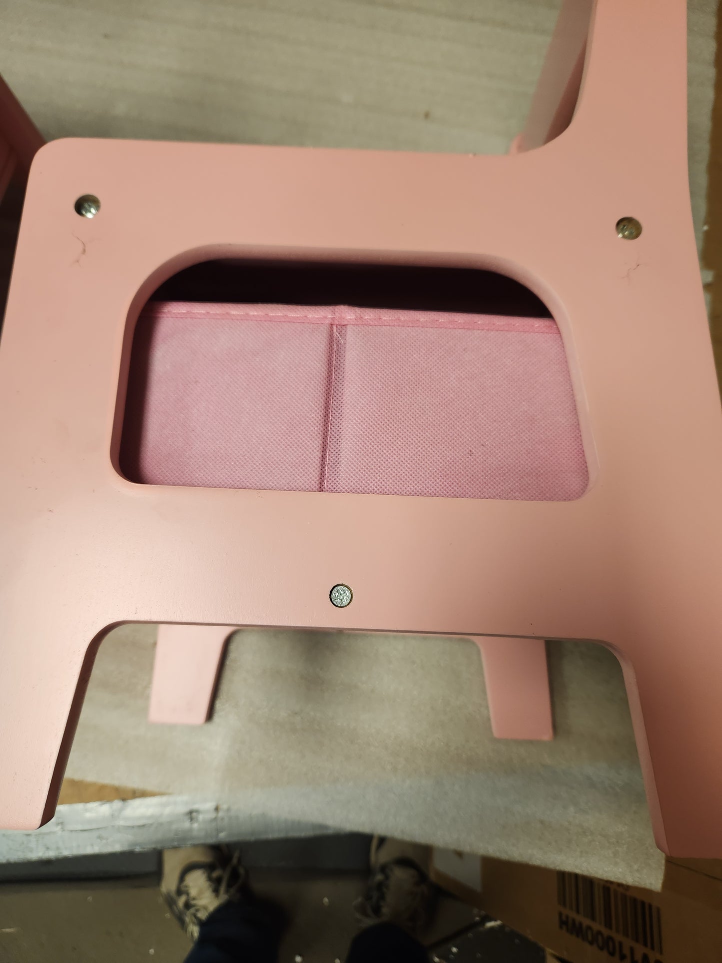 Kids Table Chairs Set With Blackboard Drawing-Pink - Fully Assembled - (Scratch and Dent)