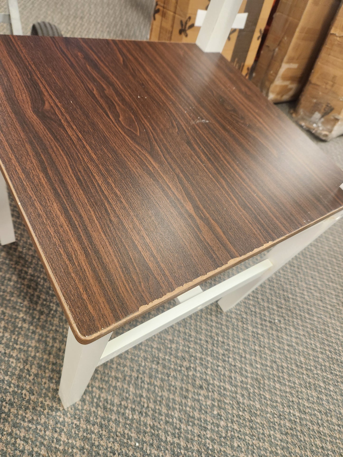 SPECIAL - 5 Pieces Solid Wood Compact Kitchen Dining Set-Walnut (See Description)