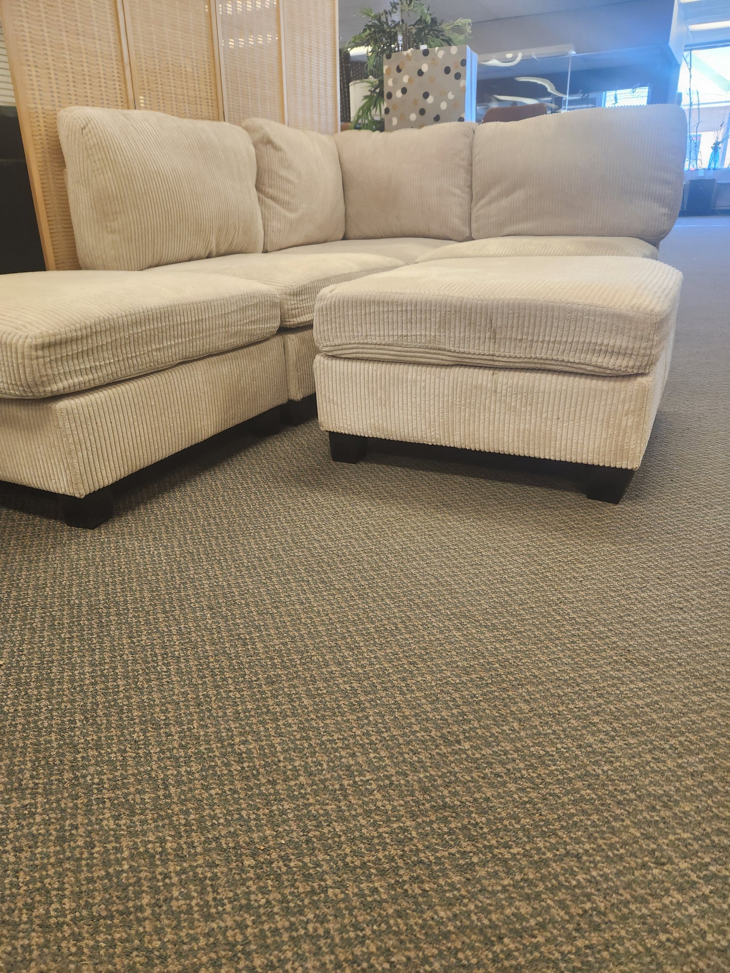 5 - Piece Corduroy Sectional - (Slightly Marked)
