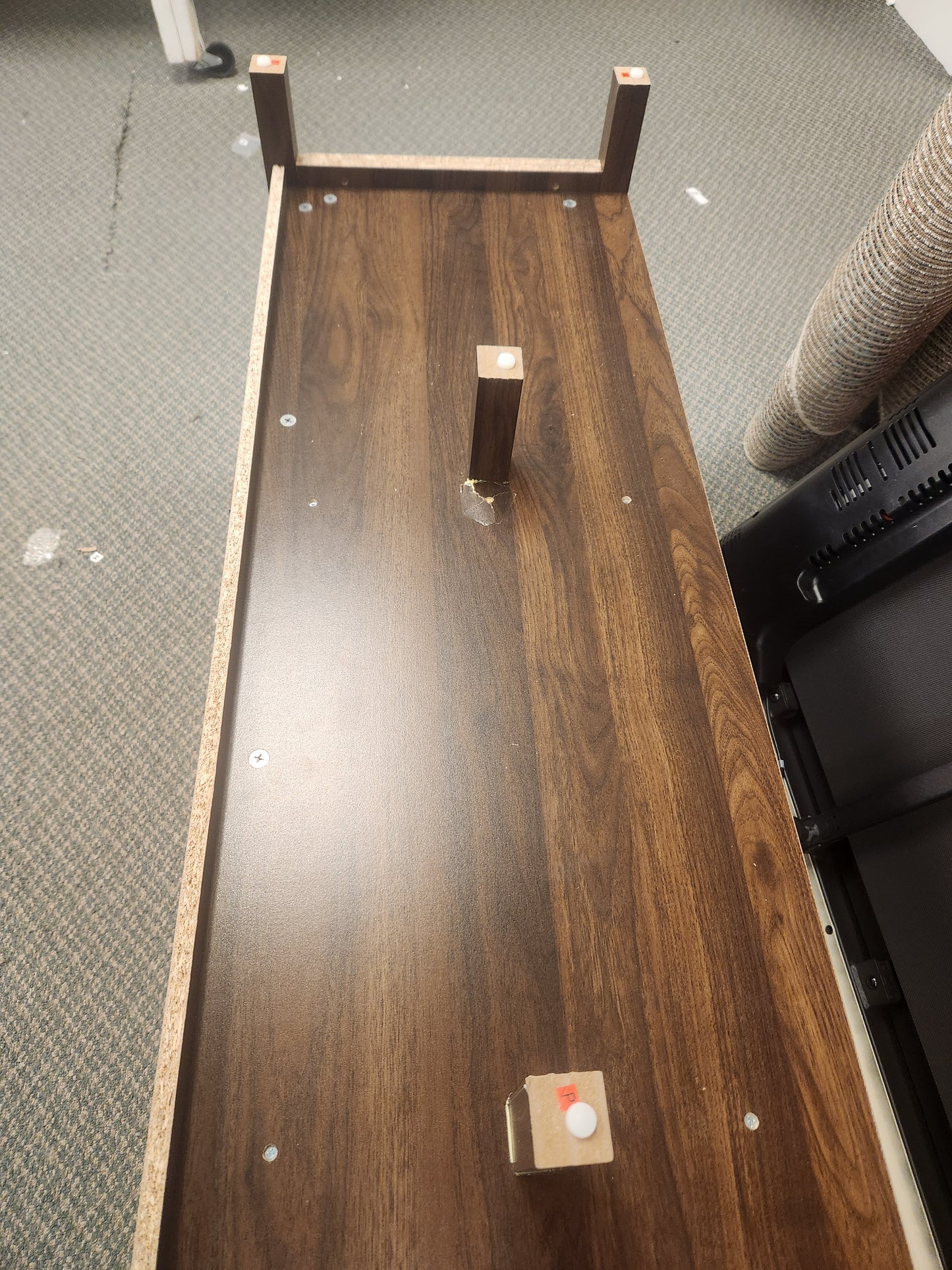 Entertainment Media Center for TV's up to 65 Inch-Walnut (Scratch and Dent)