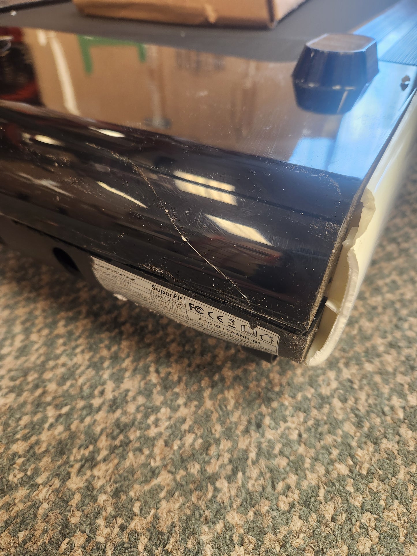 SPECIAL - 2.25HP 2 in 1 Folding Treadmill with APP (Max 220lbs)-White (Scratch and Dent)