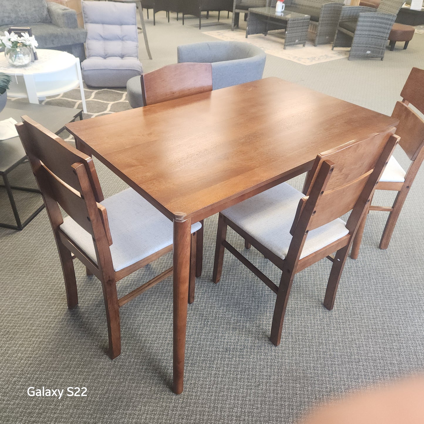 SPECIAL - 5 piece Table and Chair set - (Assembled) - Shipping Damage