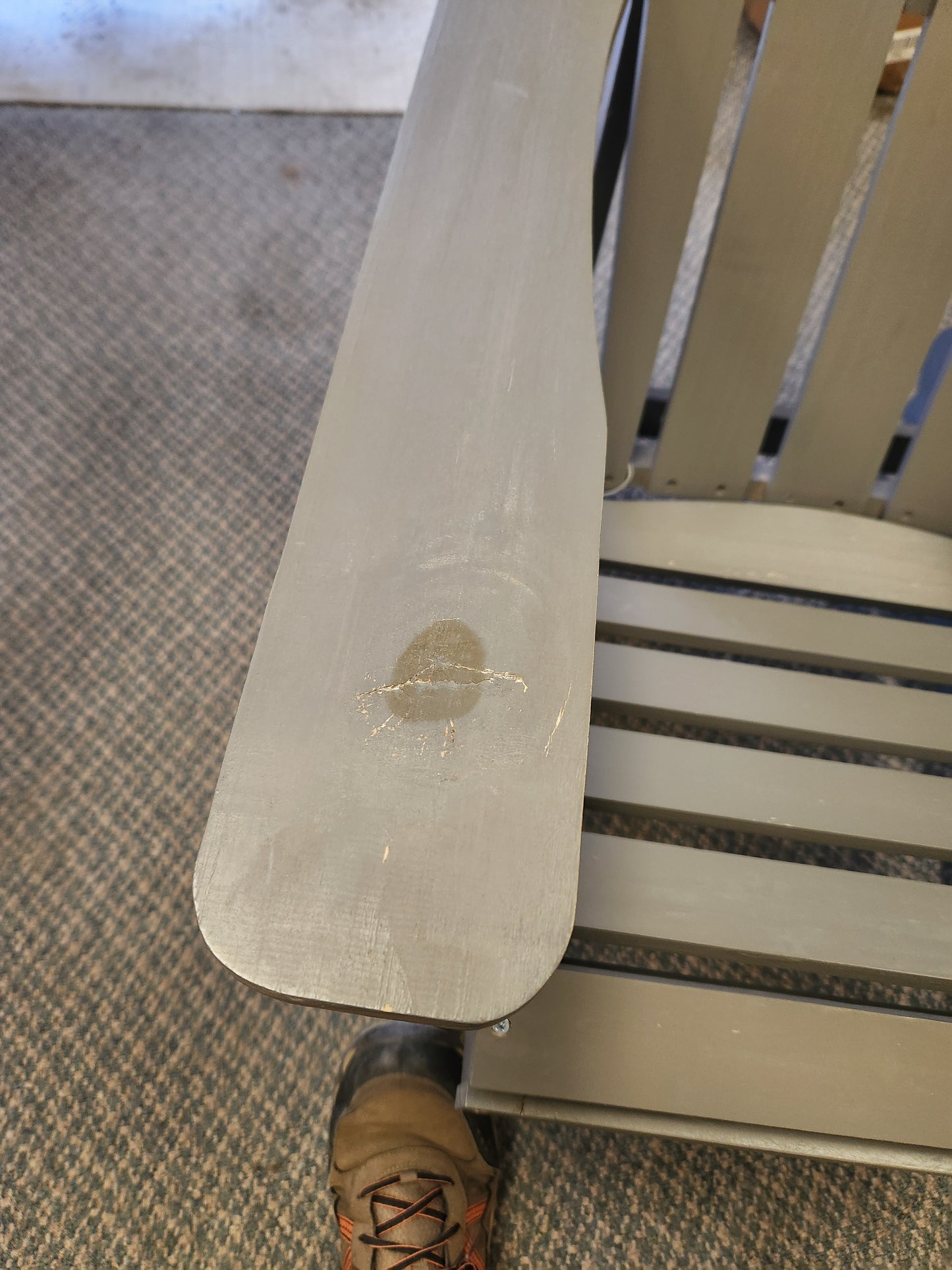 Wood Rocking Adirondack Chair (Customer Return - Some Scratchs/Marks)