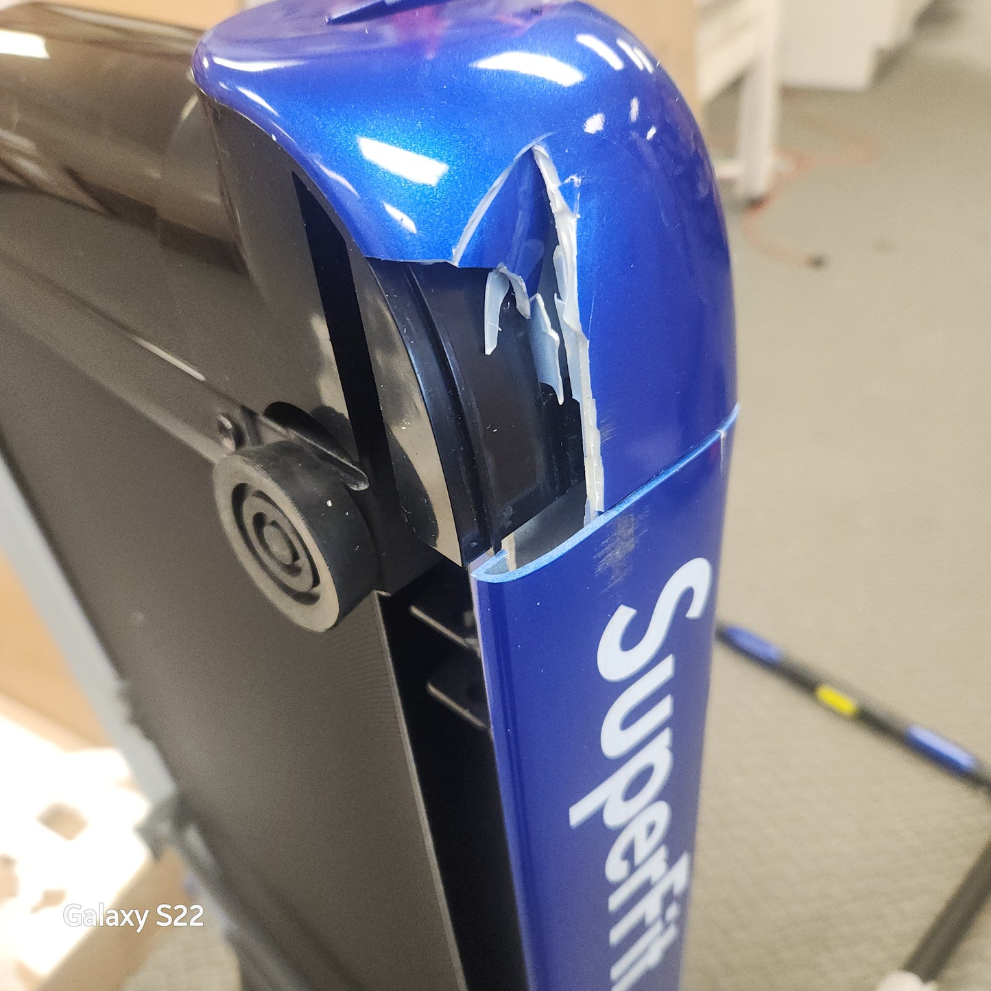 CLEARANCE SPECIAL-Folding Under Desk Treadmill-Blue(Max265 LBS)-Shipping Damage