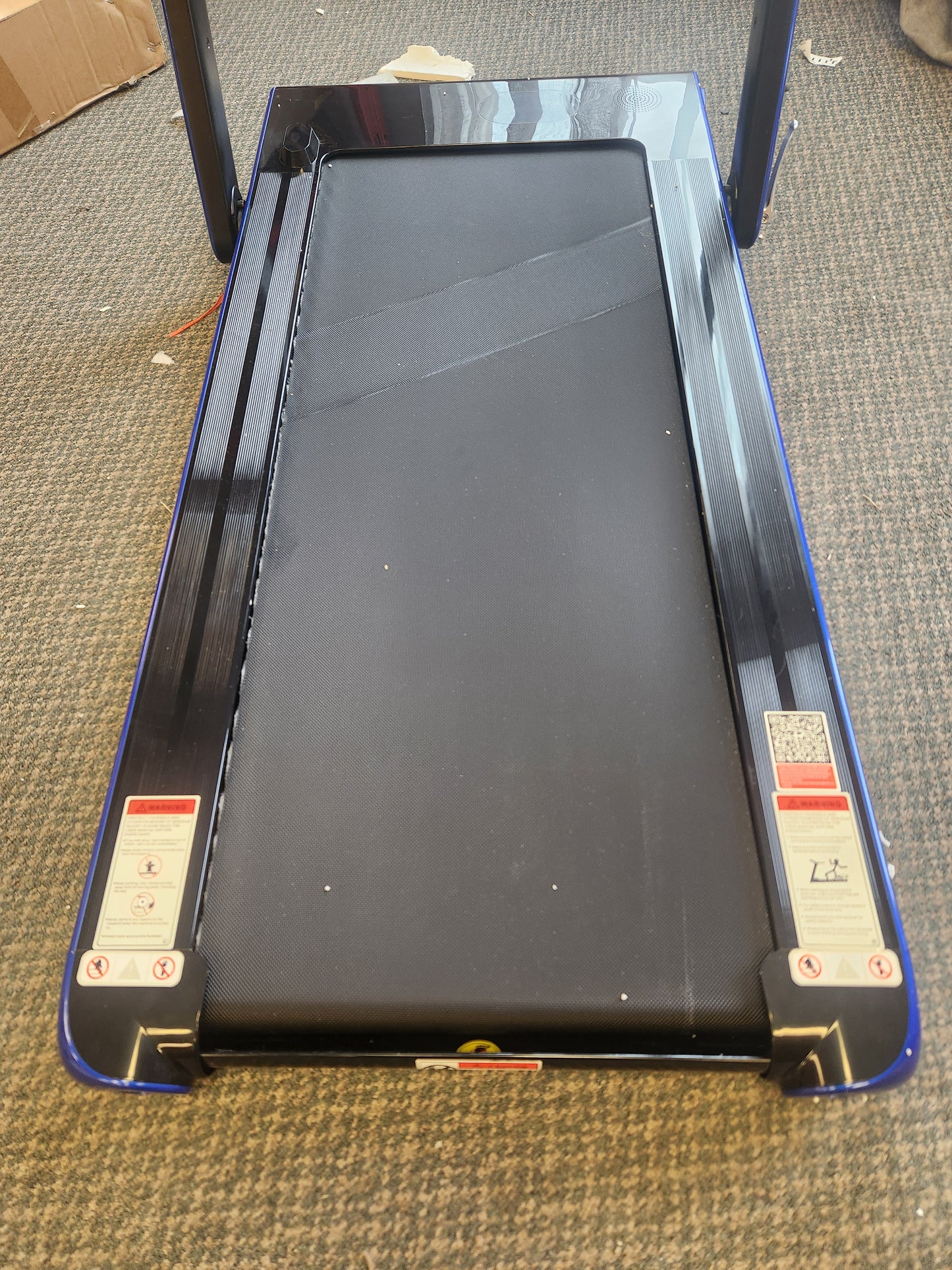 2.25HP 2 in 1 Folding Treadmill with APP Speaker Remote Control-Navy (Max: 265 lbs) [See description]