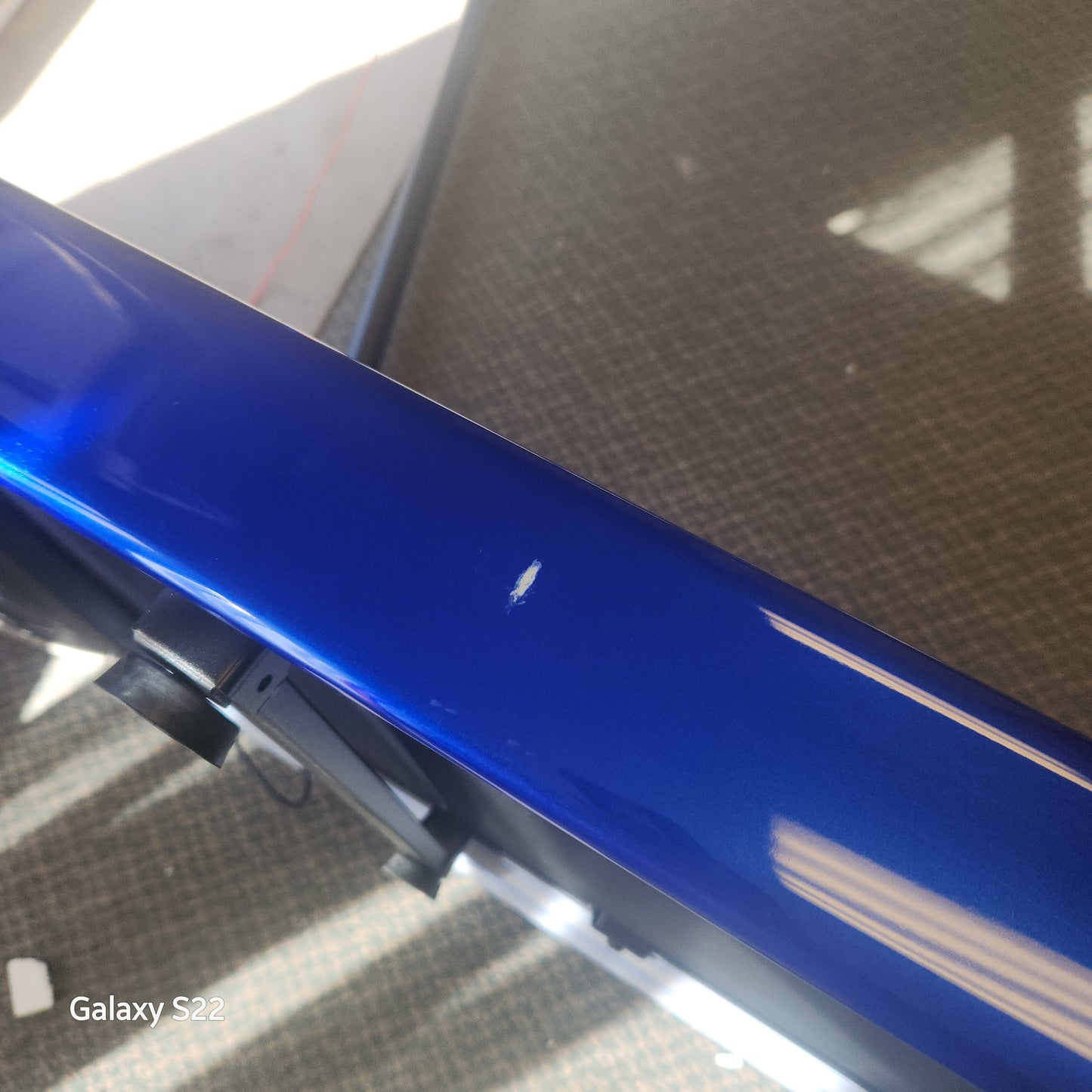 !CLEARANCE SPECIAL! - 2-in-1 Folding Treadmill -Blue (MAX265 lbs) (Shipping Damage)