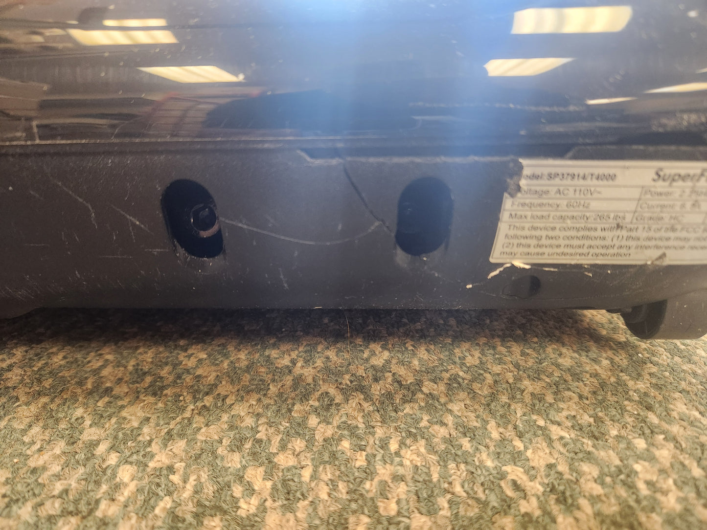 SPECIAL - 2.25HP 2 in 1 Folding Treadmill with APP (Max 220lbs)-White (Scratch and Dent)