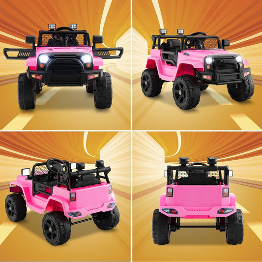 12V Kids Ride On Electric Vehicle w/ Remote w/ Light & Music