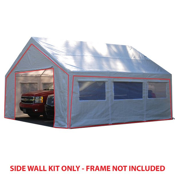 20 ft x 20 ft Sidewall Kit w/ Flaps and Bug Screen Windows *SIDEWALL KIT ONLY*FINAL SALE