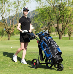 Foldable 3 Wheel Golf Pull Push Cart