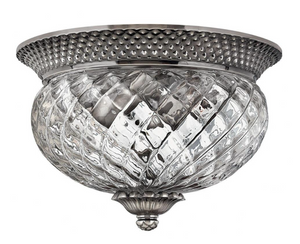 Plantation - 2 Light Small Flush Mount in Traditional, Glam Style
