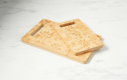 Temp-tations Classic Set of 2 Charcuterie Cutting Boards