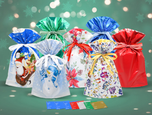 Holiday Memories 14-Piece Large Gift Bag Set