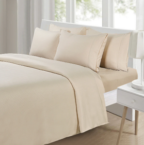 St.Clair Luxe Collection 6 Piece Sheet Set - KING - TAN