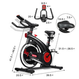 Stationary Exercise Bike Silent Belt with 20LBS Flywheel *SCRATCH & DENT*