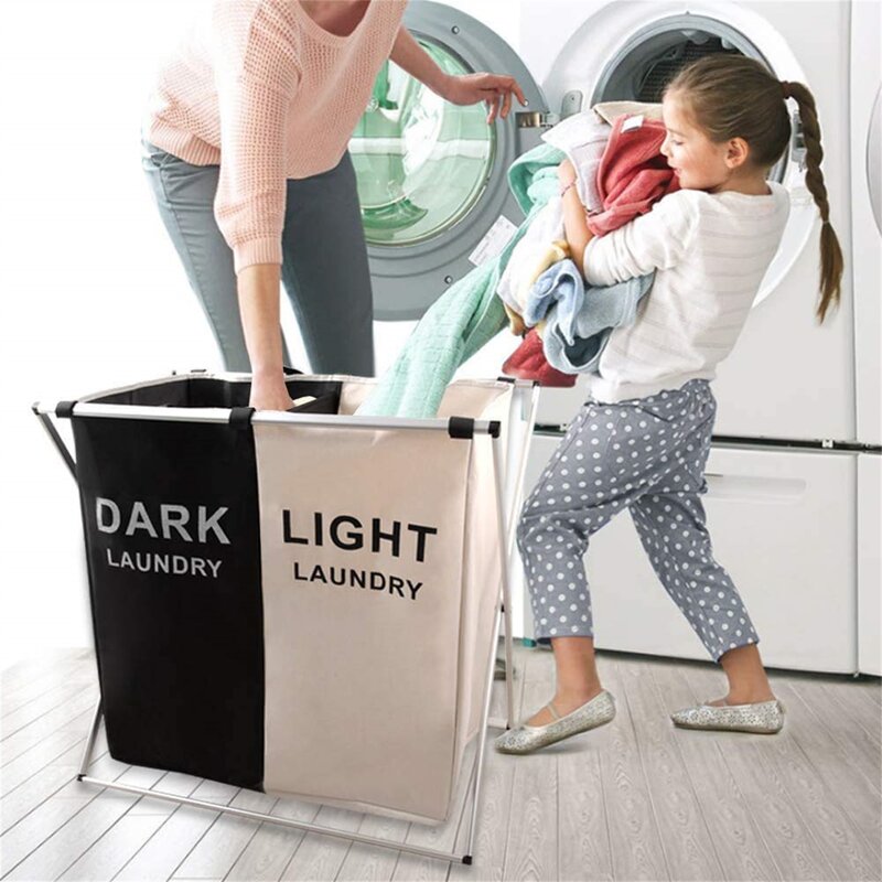 125L Laundry Basket 2 section hamper *SALE*