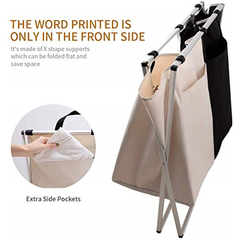 125L Laundry Basket 2 section hamper *SALE*