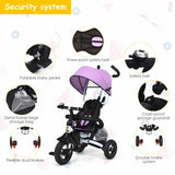 6-In-1 Kids Baby Stroller Tricycle - TY580328PI
