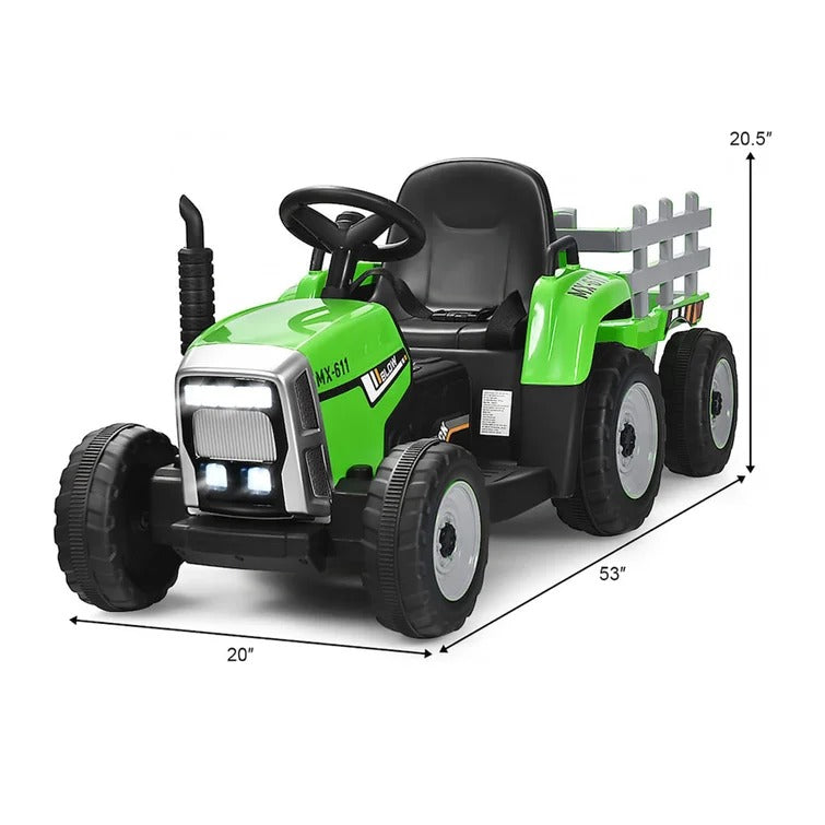 12v 7ah Kids Battery Powered Electric Tractor With Trailer *FULLY ASSEMBLED*