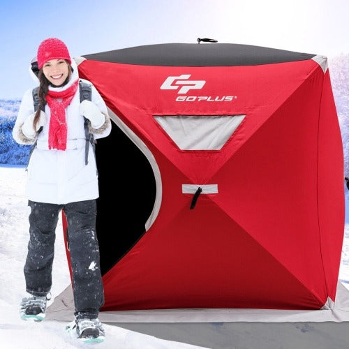 Portable 2-person Pop-up Ice Shelter Fishing Tent Shanty, reg $390.99