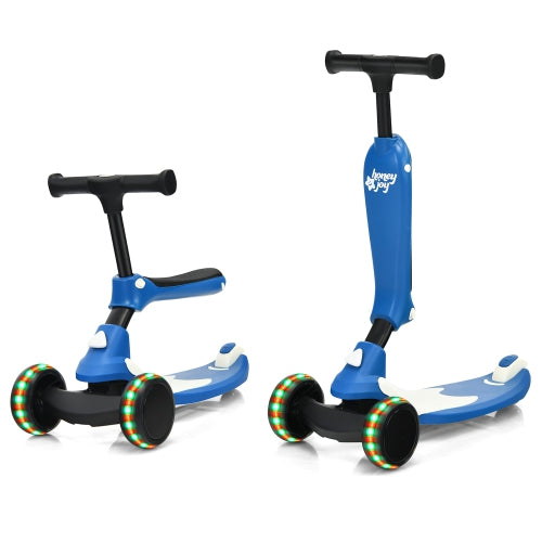 Portable 3 Wheel Kids Scooter with Gravity Steering System
