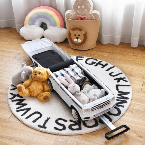 2-in-1 Kids Ride On Car Toy Toddler Travel Suitcase Licensed Mercedes Benz, reg $257.99