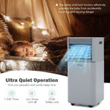 8000 BTU Portable Air Conditioner 3-in-1 Air Cooler w/Dehumidifier & Fan Mode