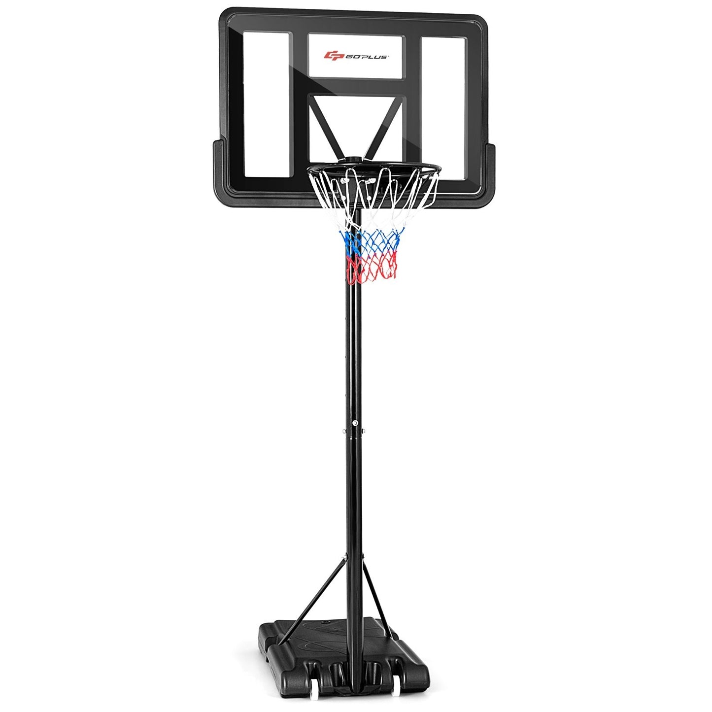 Adjustable Portable Basketball Hoop Stand with Shatterproof Backboard Wheels *UNASSEMBLED/IN BOX*