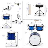 5 Pieces Complete Kids Junior Drum Set *UNASSEMBLED/IN BOX*