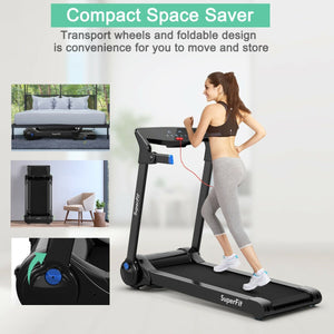 Extra 50% OFF, Superfit 3 HP Folding Electric Treadmill with app,