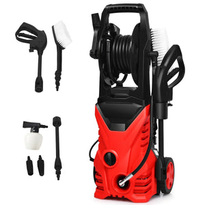 1800W 2030PSI Electric Pressure Washer Cleaner with Hose Reel, Tested, Customer Return