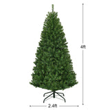 4 Feet Prelit, Clear or Multi option, Artificial Premium Hinged Christmas Tree