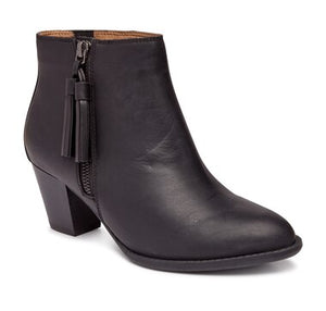 UPRIGHT MADELINE BOOTIE WITH TASSEL - BLACK - SIZE 10