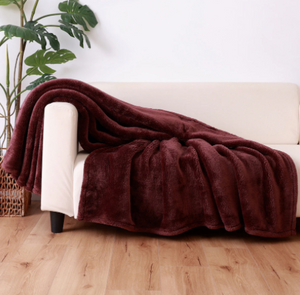 Berkshire VelvetSoft 60" x 80" Throw - WINE