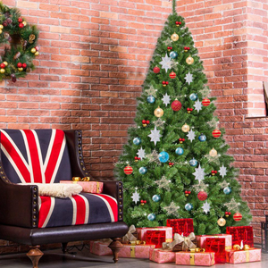 7.5 ft. PVC Artificial Unlit Christmas Tree 1346 Tips Premium Hinged *UNLIT*