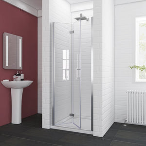 30.5-32" W X 72" H Bi-Fold Semi-Frameless Shower Door