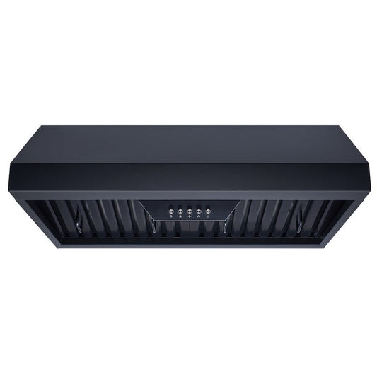 29.5" 112 Series 300 CFM Ducted Under Cabinet Range Hood - black