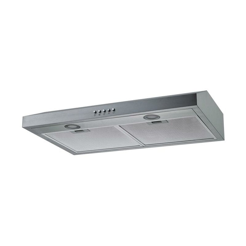 30" 350 CFM Convertible Under Cabinet Range Hood, stainless, very small dent in grates