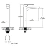 Vessel Sink Faucet, 1 handle, black