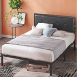 Zinus Cherie Faux Leather Classic Upholstered Platform Bed Frame *UNASSEMBLED* - FULL