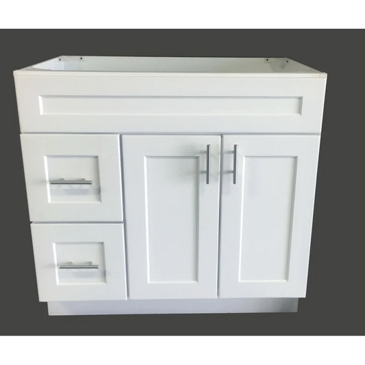 34.5'' H x 36'' W x 21'' D, scratch & dent, white