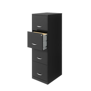 4-Drawer Vertical Filing Cabinet - DARK GREY