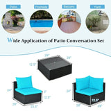 7 Pieces Outdoor Patio Rattan Furniture Set - *UNASSEMBLED/IN BOX*