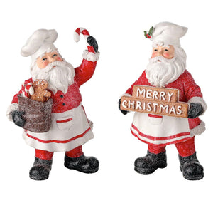 Holiday Memories Chef Santas (Set of 2)