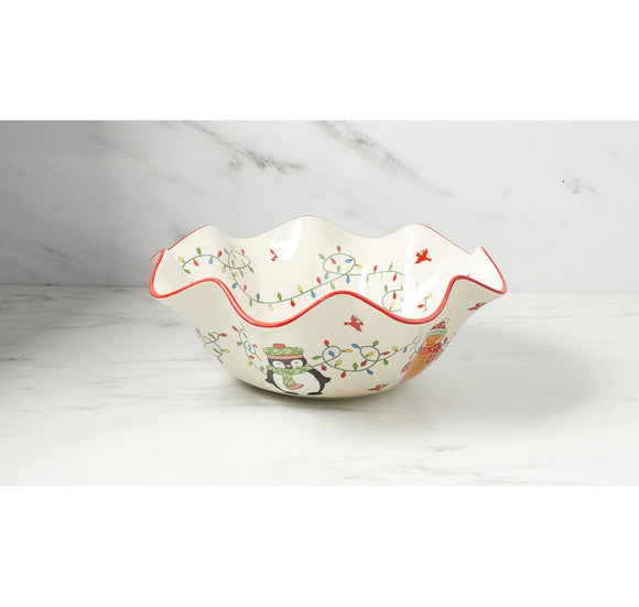 Temp-tations 4-Quart Ruffle Bowl