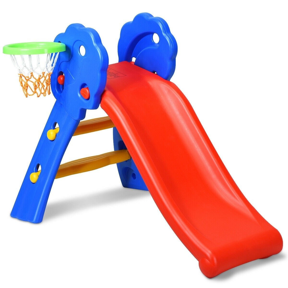 2 Step Children Folding Slide with Basketball Hoop - TY326361, reg $164.99