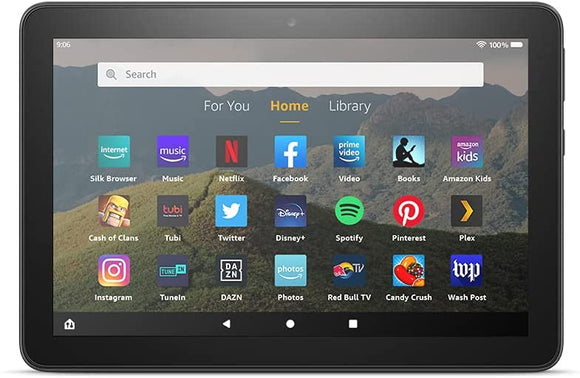 Amazon Fire Tablet HD 8,`` Screen, 64GB, Black,, Open Box, Tested, 2021 Edition