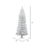 6.5' White Pine Artificial Christmas Tree with Stand
