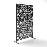 6.5 ft. H x 4 ft. W Screen Series Metal Privacy Screen Frame *SIDE RAILS ONLY*